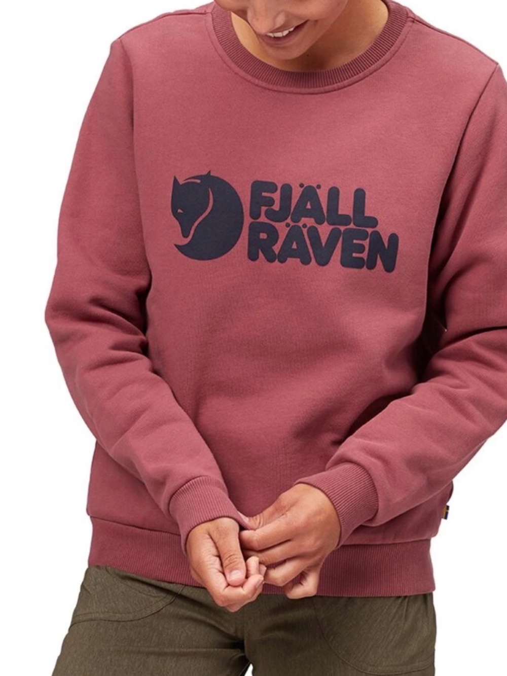 Fjallraven Logo Sweatshirt Women’s Medium Mesa Purple Crewneck Pullover